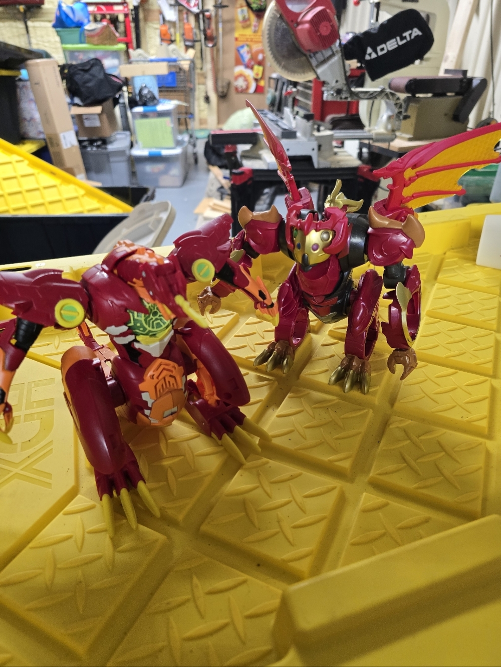 2 Bakugan Dragonoid Maximus 8 inch Figures Battle Planet Lights & Sounds Working